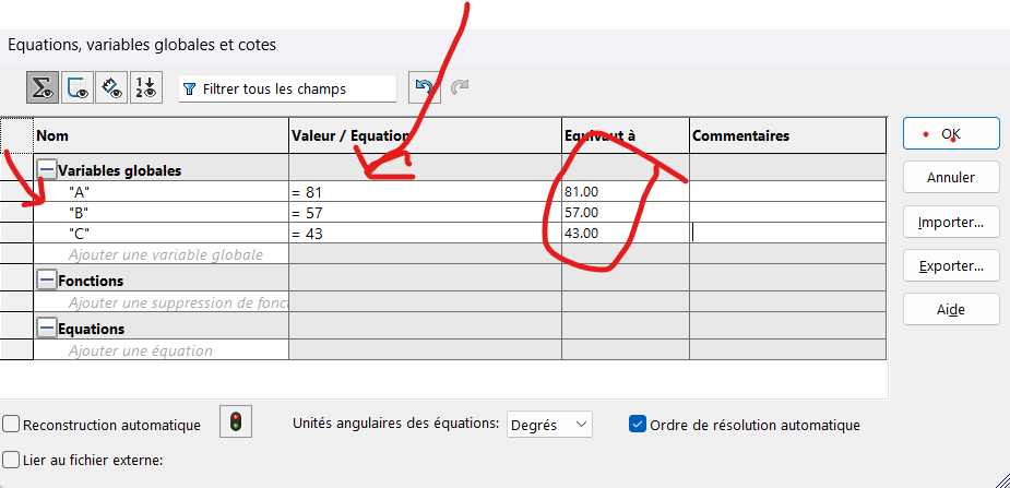Equation Table