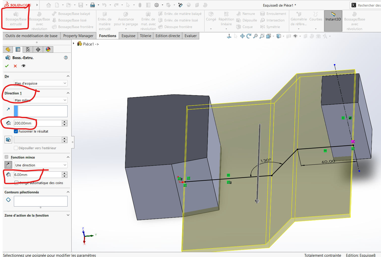 Base Connection Extrusion