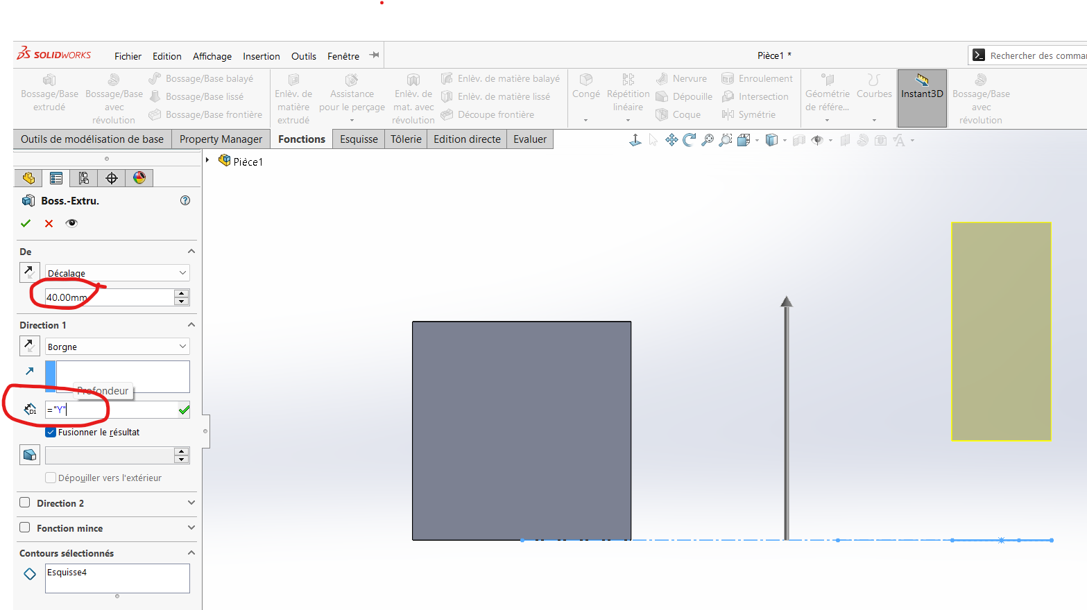 Square Extrusion