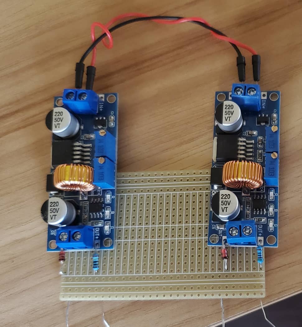 Alimentation Régulateurs diodes et résistances montage