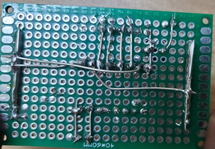 Vue arrière du circuit du driver