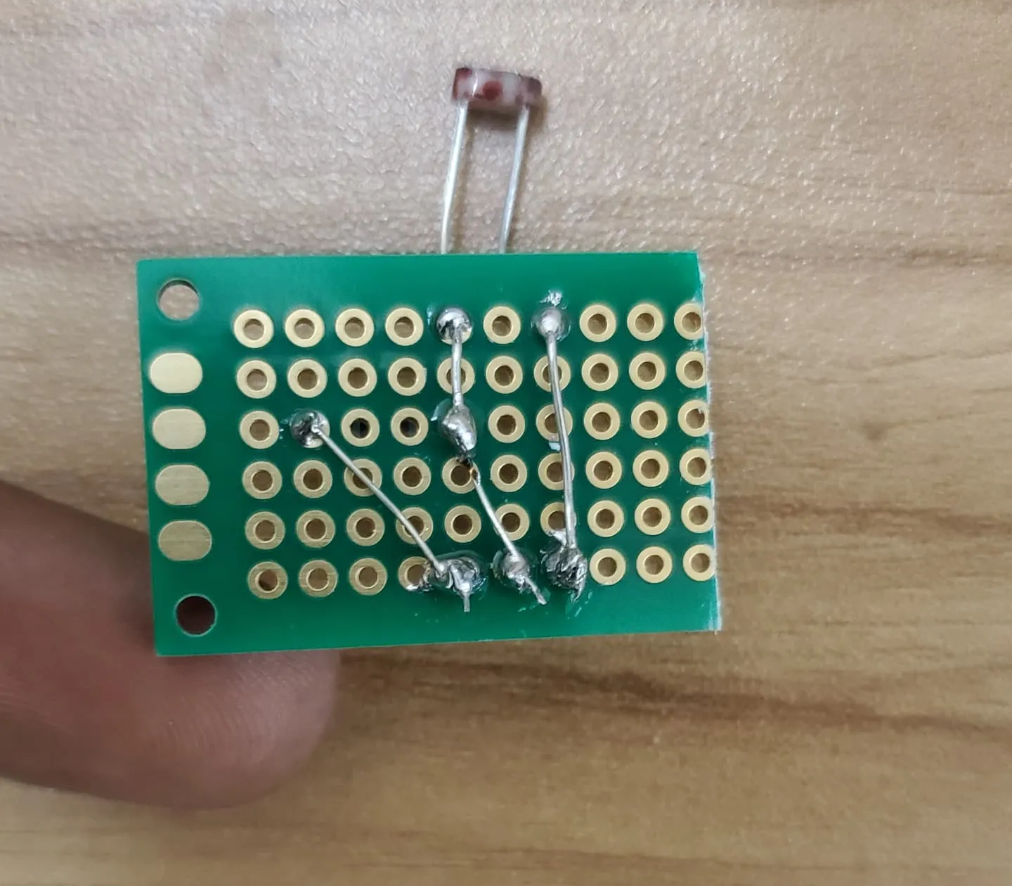 Vue arrière du circuit du récepteur