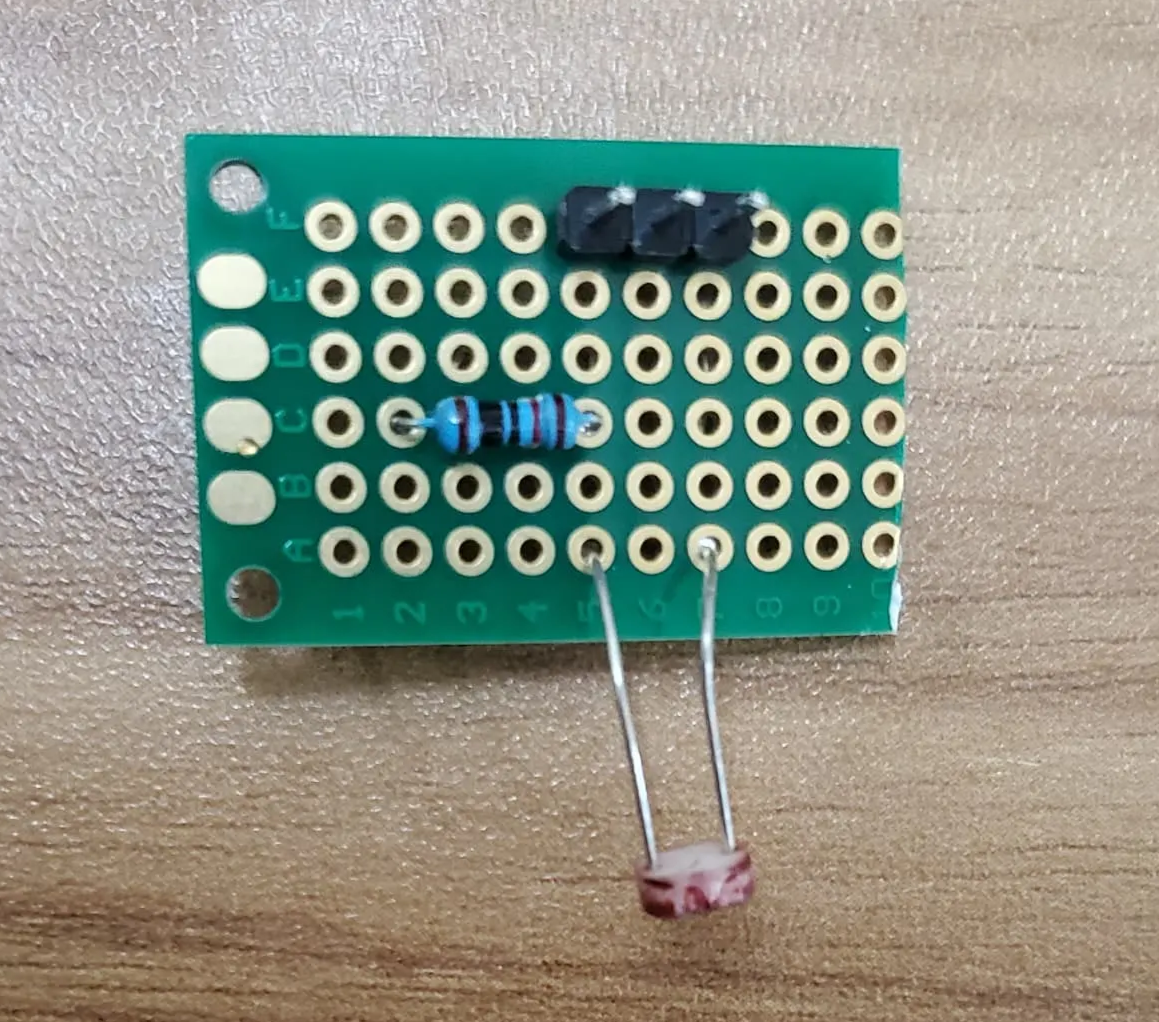 Vue avant du circuit du récepteur