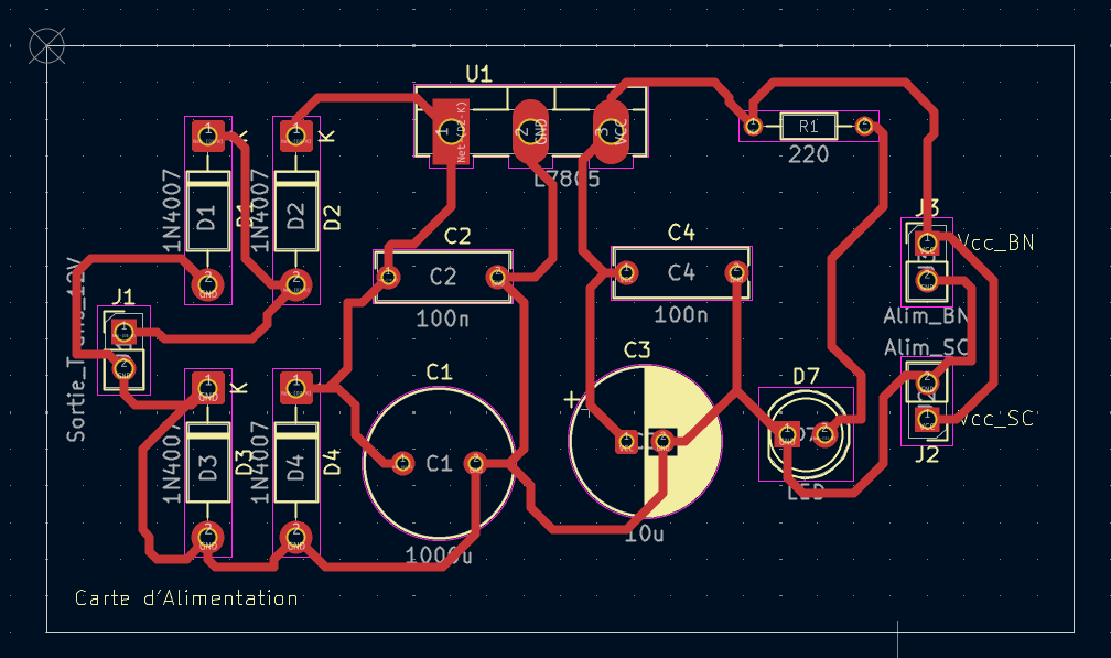 Carte alimentation 2D