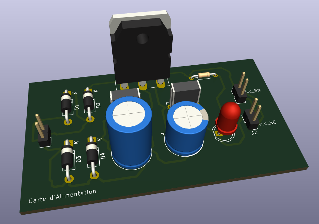 Carte alimentation 3D