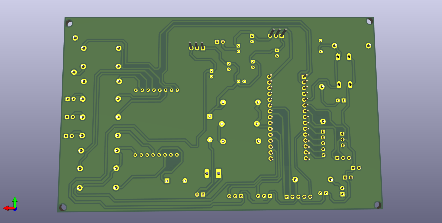 Vue dessous du PCB